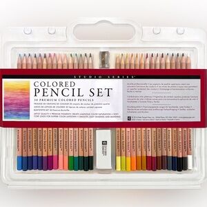 FREE Studio Series Colored Pencils Sharpener Eraser Multi Variety Pack Set of 30